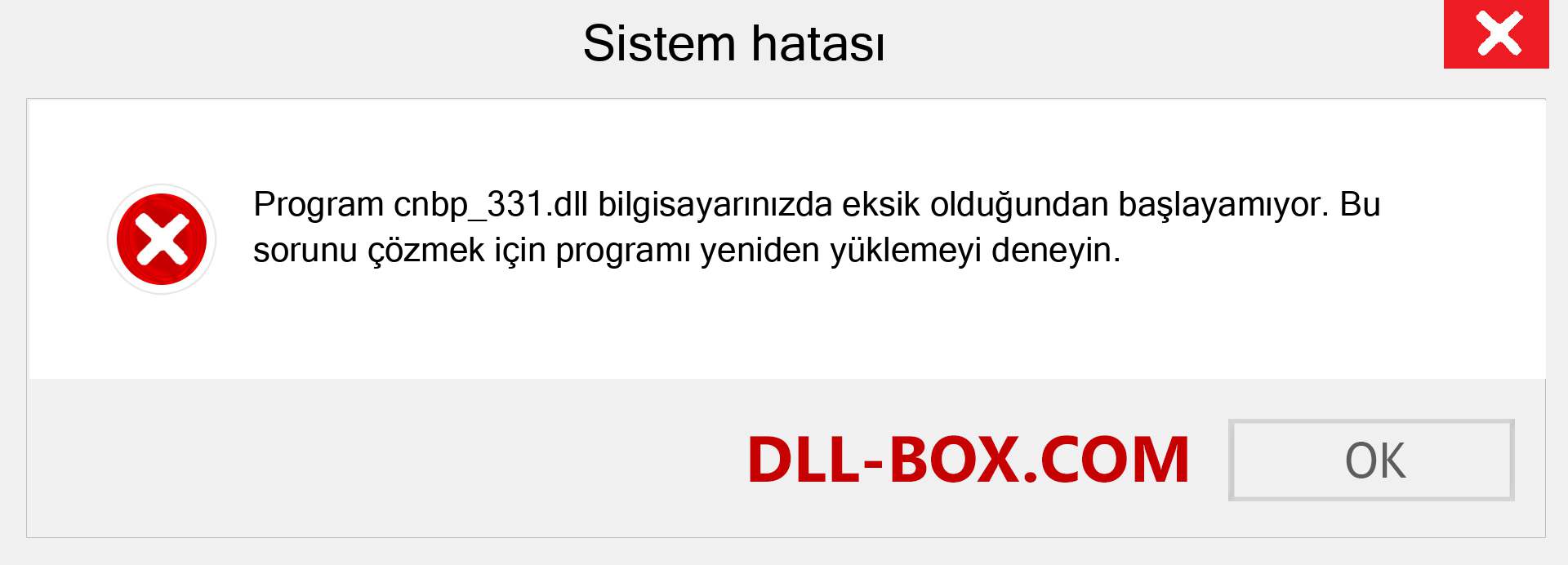 cnbp_331.dll dosyası eksik mi? Windows 7, 8, 10 için İndirin - Windows'ta cnbp_331 dll Eksik Hatasını Düzeltin, fotoğraflar, resimler